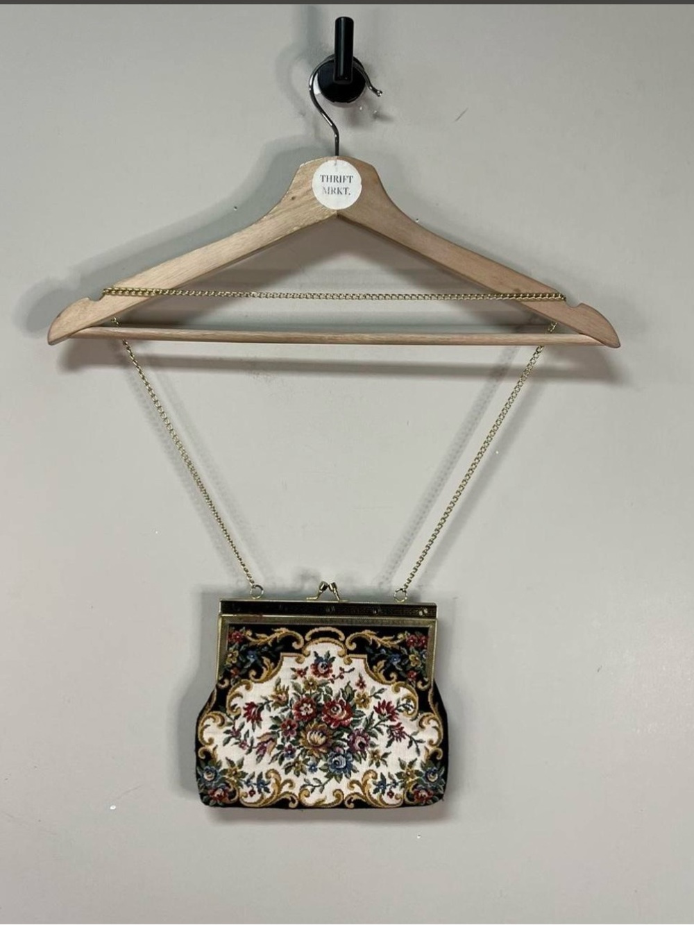 Vintage Floral Chain Purse